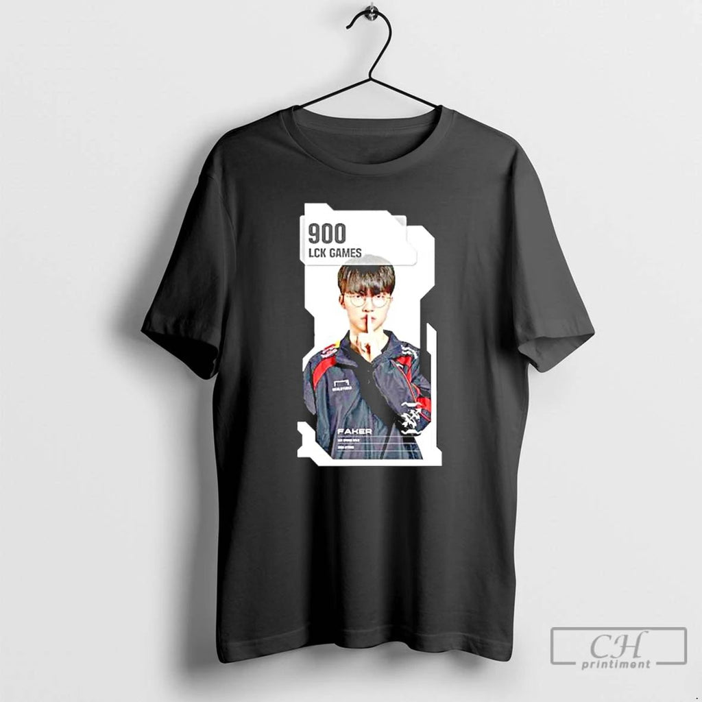 Premium The T1 Faker Close Up The Legend 900 Lck Games T Shirts Unisex