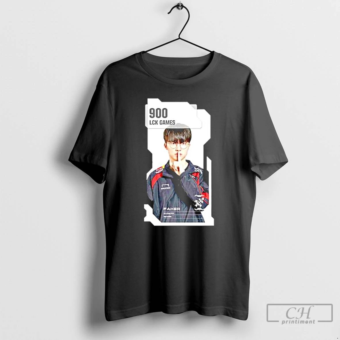 Premium The T1 Faker Close Up The Legend 900 Lck Games T Shirts Unisex