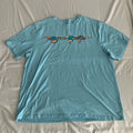 OP Ocean Pacific Men’s XXL 2XL Surf Blue 2 Sided Graphic Logo T Shirt Unisex