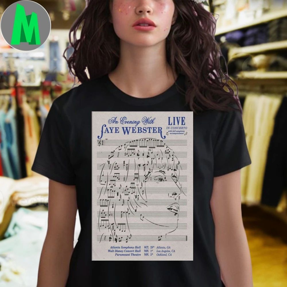 Faye Webster Atlanta Symphony Hall Atlanta, GA Oct 28 2025 Poster Shirt Unisex