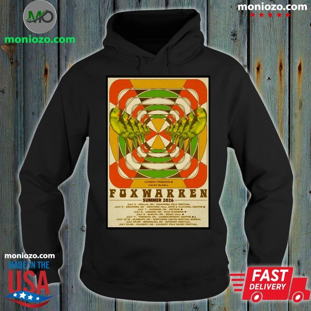 Original Foxwarren Summer Tour 26 Poster Shirt Unisex