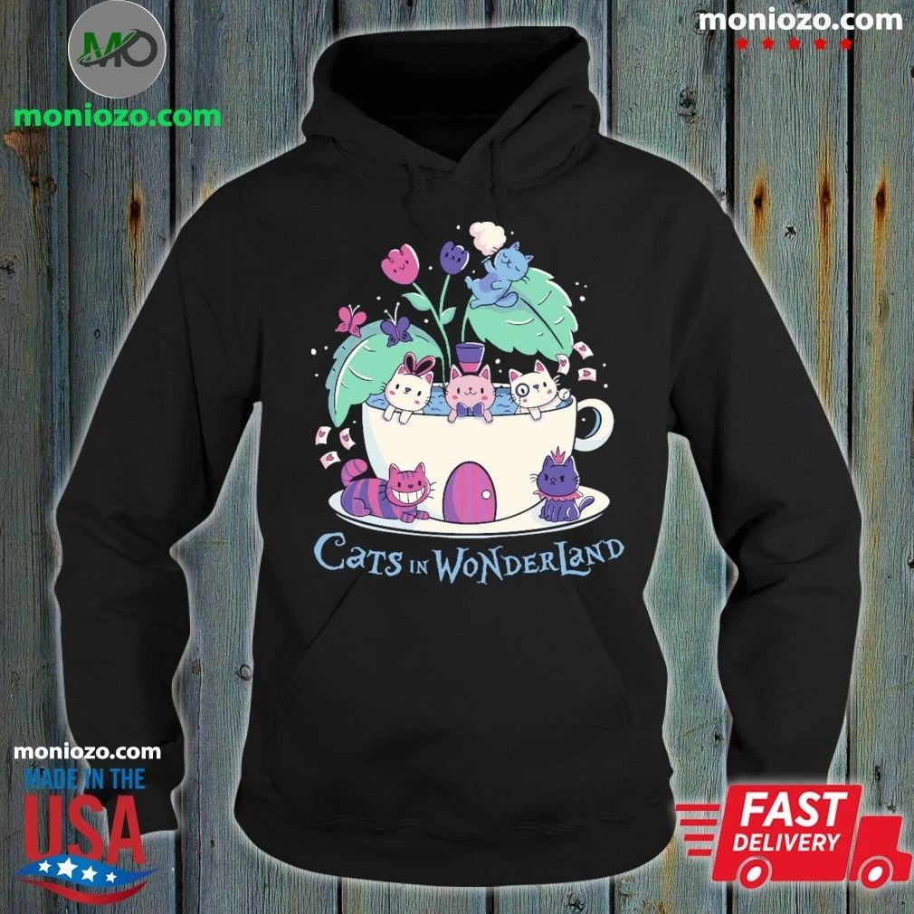 Alice Cats Tea In Wonderland Shirt Unisex