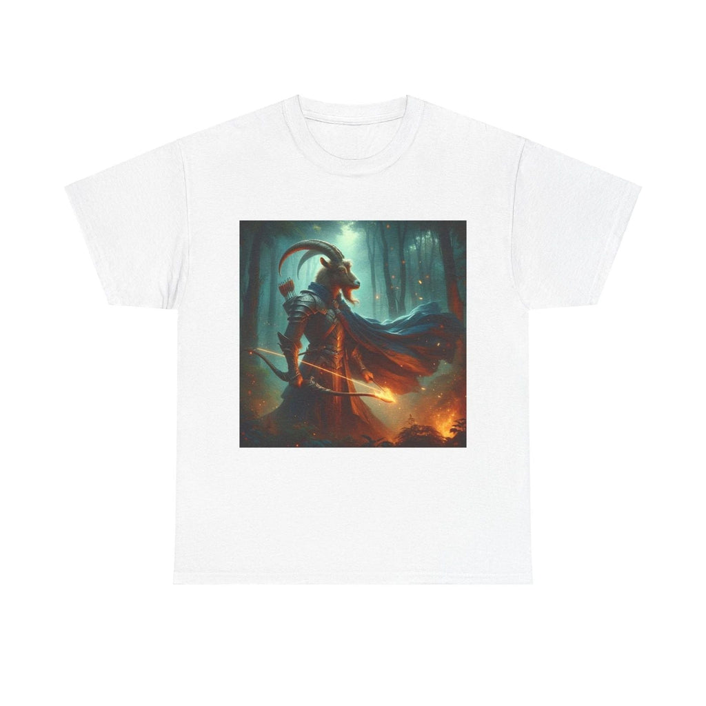 Unisex Adult T Shirt Fantasy Goat Warrior Dark Forest Unisex