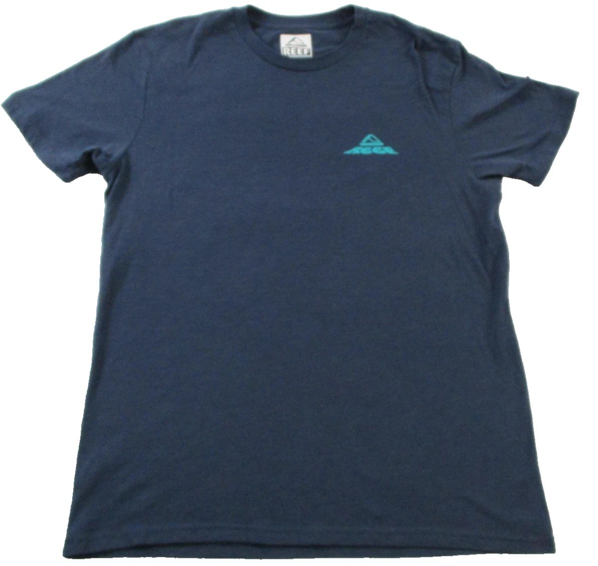 Reef Shirt Mens Large Blue Skeleton Flamingo Float Graphic Beach Surf Tee 1592 Unisex