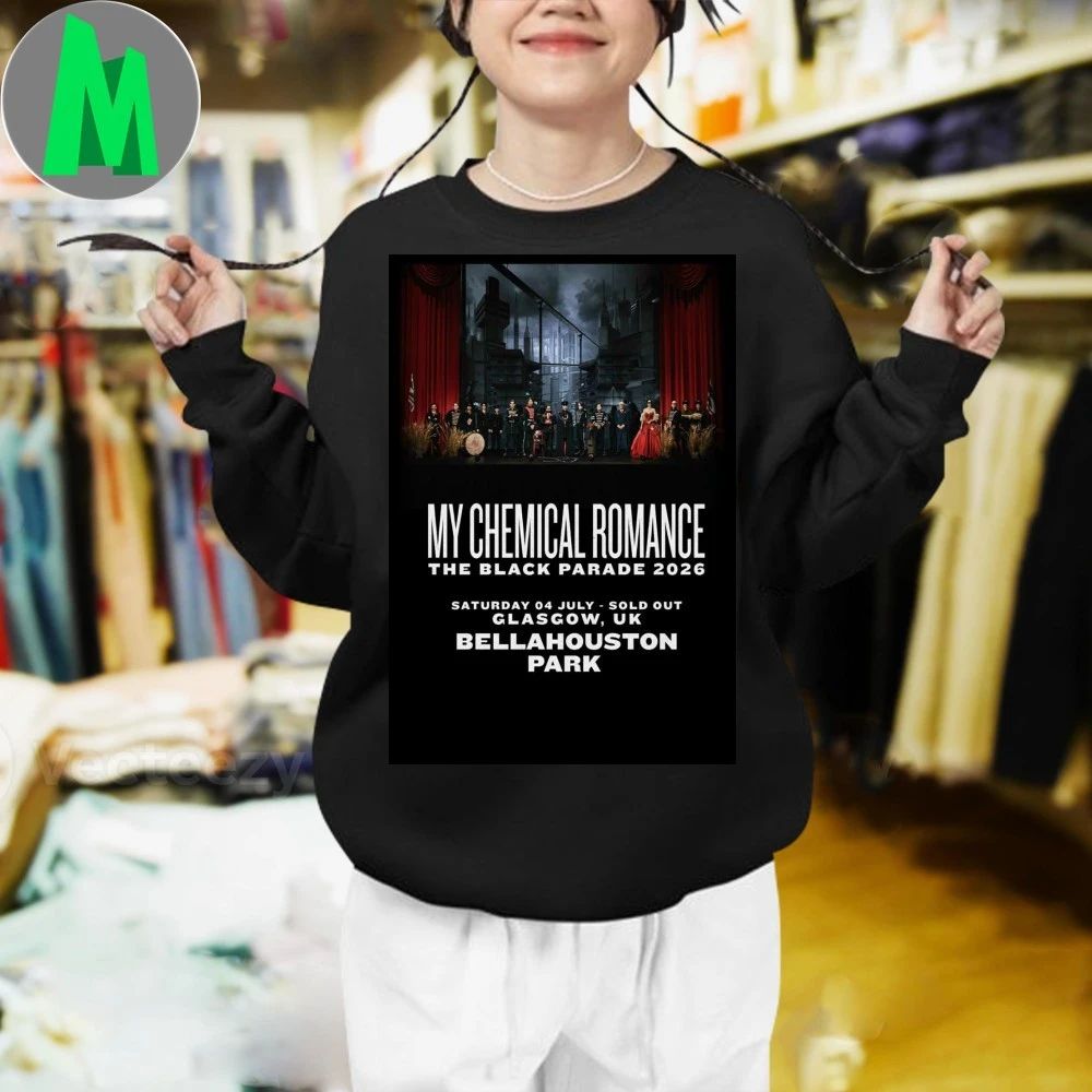 Original My Chemical Romance Bellahouston Park Glasgow Uk Jul 04 2026 Poster Shirt Unisex
