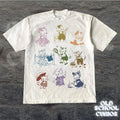 Cat 90s Tattoo Vintage Retro Kitten Cute Shirt Cat Lovers Gift Cats Unisex