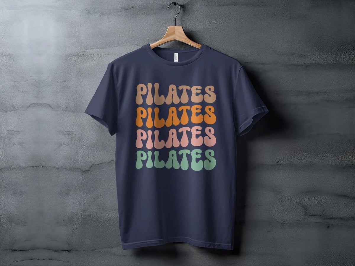 Pilates , Funny Yoga Workout Shirt, Gym Fitness Instructor Gift Tee Unisex