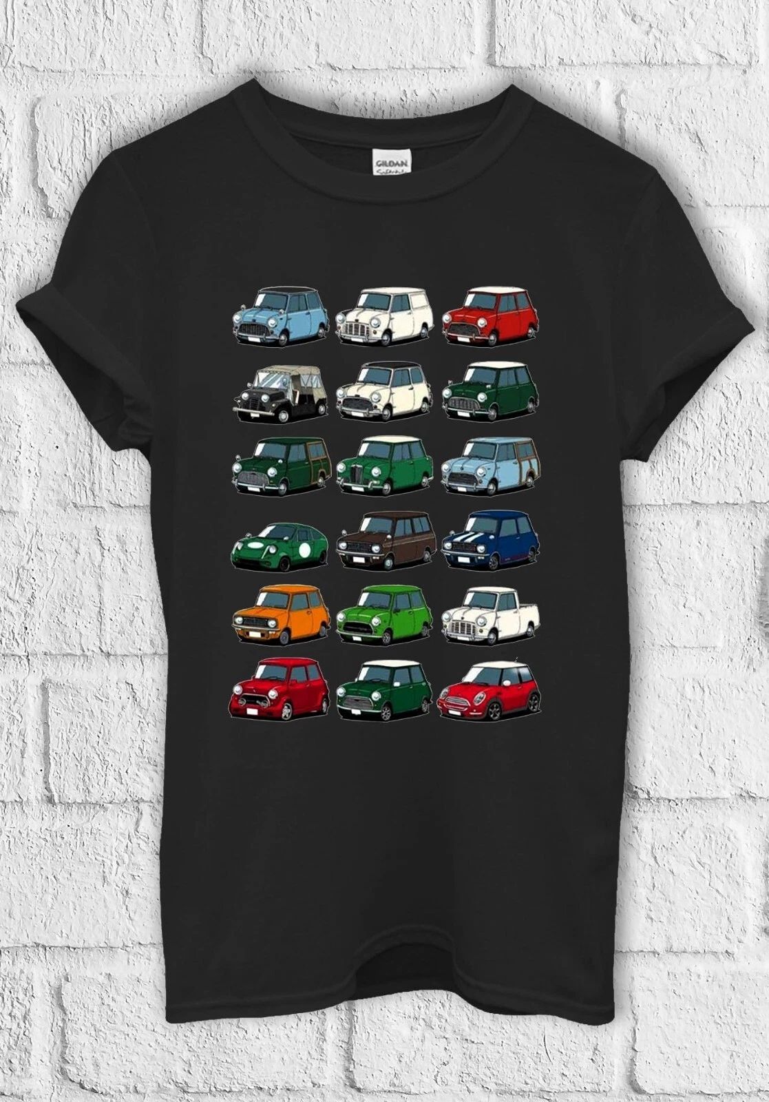Classic Mini Cooper Car Funny T shirt Men Women Unisex 3018 Unisex