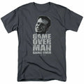 Alien Game Over Man T Shirt Mens License Movie Sci-Fi Horror Tee Charcoal Unisex