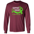 Mental Health Support Squad Green Ribbon Long Sleeve Unisex