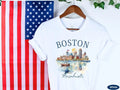 Boston Travel Gift for Massachusetts USA Trip Lovers Souvenir Tee Unisex
