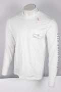 Vineyard Vines Men's Vintage Whale Pocket Tee Long Sleeve White Cap IV0398 Unisex