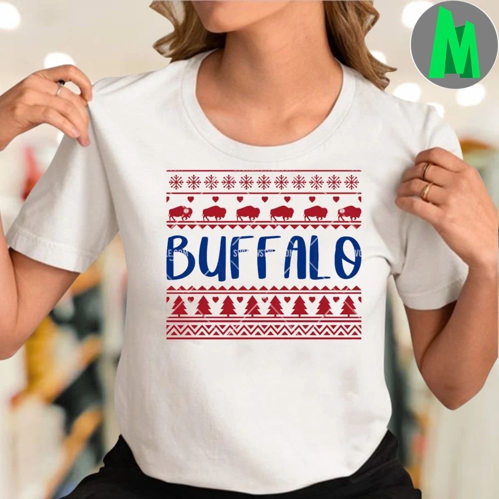 Original Buffalo Ugly Christmas Sweater Pattern Unisex