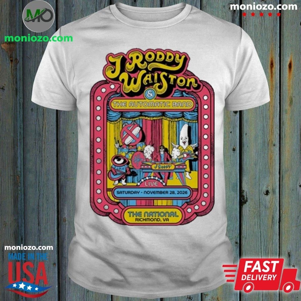 Original J Roddy Walston Richmond The National 28 November 2026 Shirt Unisex
