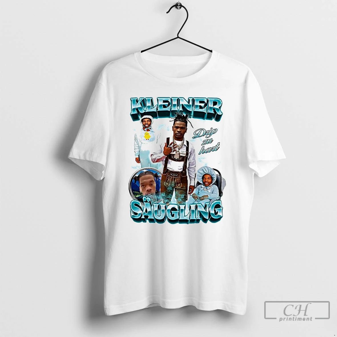 Premium Kleiner Saugling Drip Zu Heart Collage 90s Vintage T Shirts Unisex