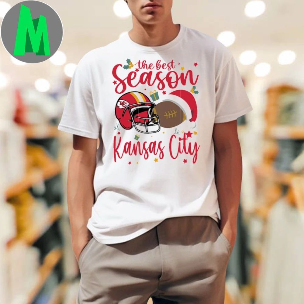 The best season Kansas City christmas rugby ball shirt Unisex