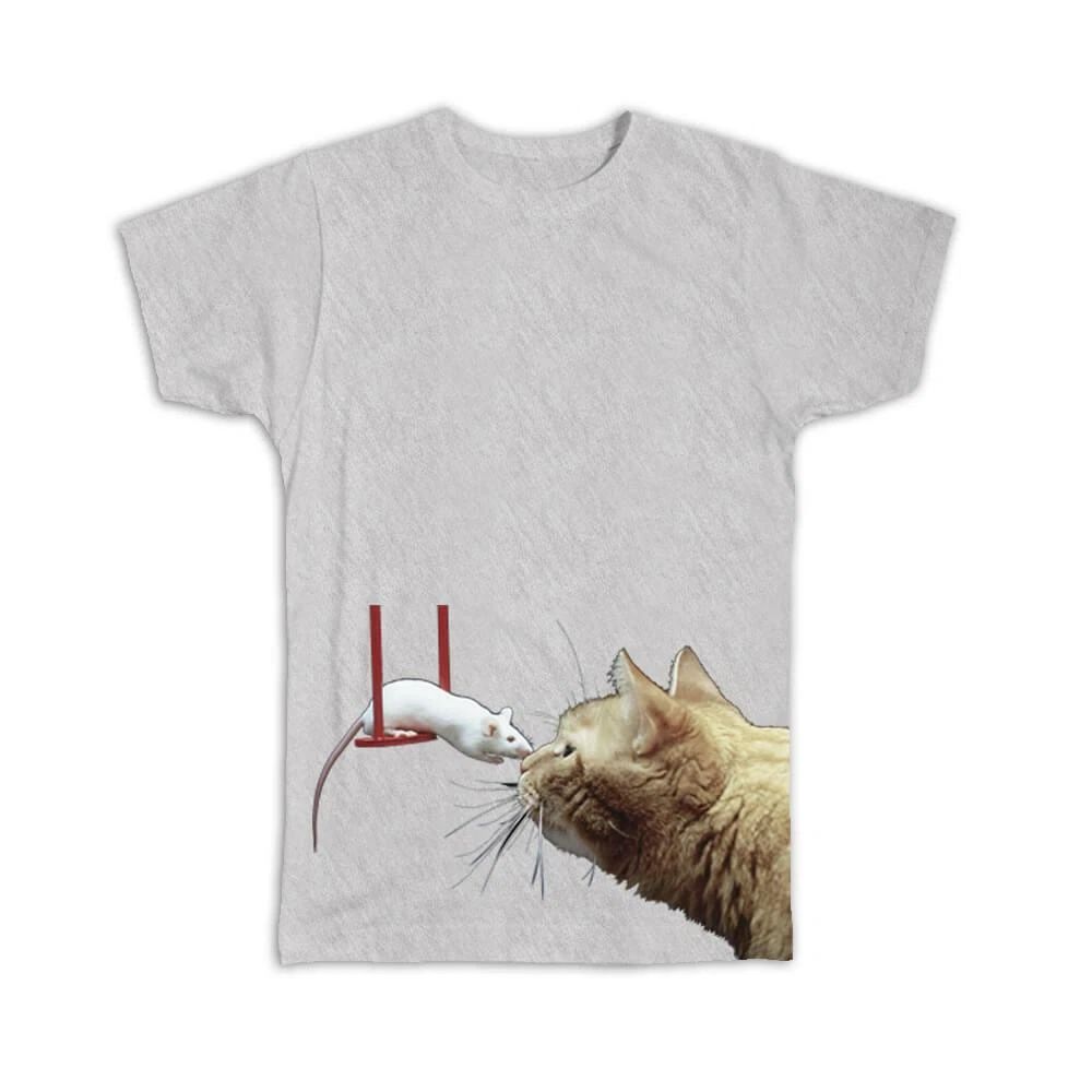 Gift : Cat and Mouse Friend Cute Funny Animal Pet Rat Kitten Unisex