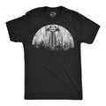 Mens Moon UFO Funny T Shirts Alien Spaceship Graphic Tee for Men Unisex