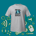 Frag Loot Repeat Unisex Shirt For Retro Fans, Gaming Shirt, Gamer Gift Unisex