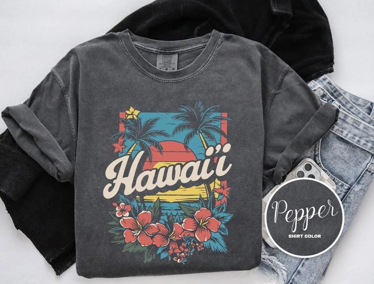 Vintage Hawaii Shirt Travel Gift Hawaii Trip Lover Tee Unisex