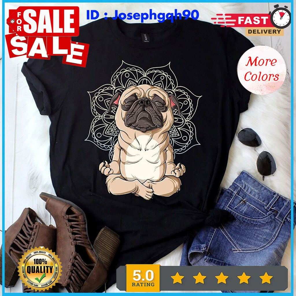 Yoga Pug Shirt , Pug Gifts , Pug Dog , Pug Lover Gifts , Pug Life S-5XL. Unisex