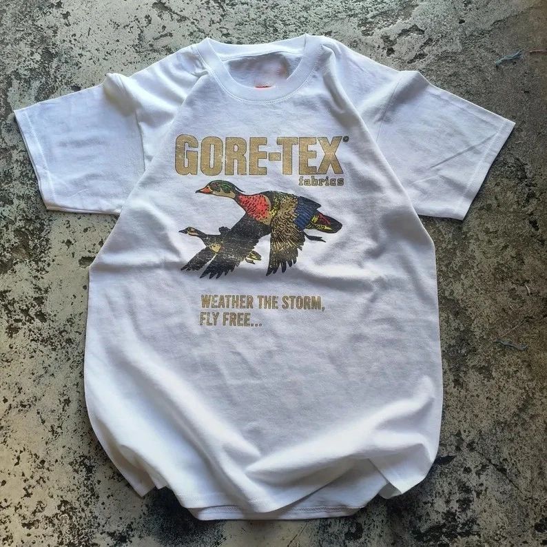 Retro Gore-Tex Duck Illustration Outdoors Weather Graphic Tee Unisex