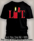 Sneaker RED LIT Tee Shirt Match to J10 Retro Light Smoke Graphic T Big Tall Sm Unisex