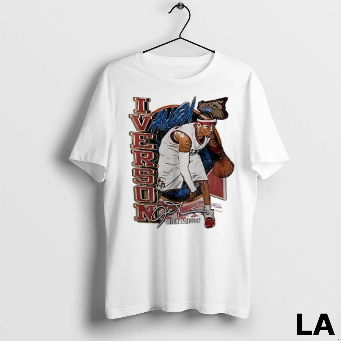 Original Allen Iverson Philadelphia 76ers Player Basketball Signature Unisex