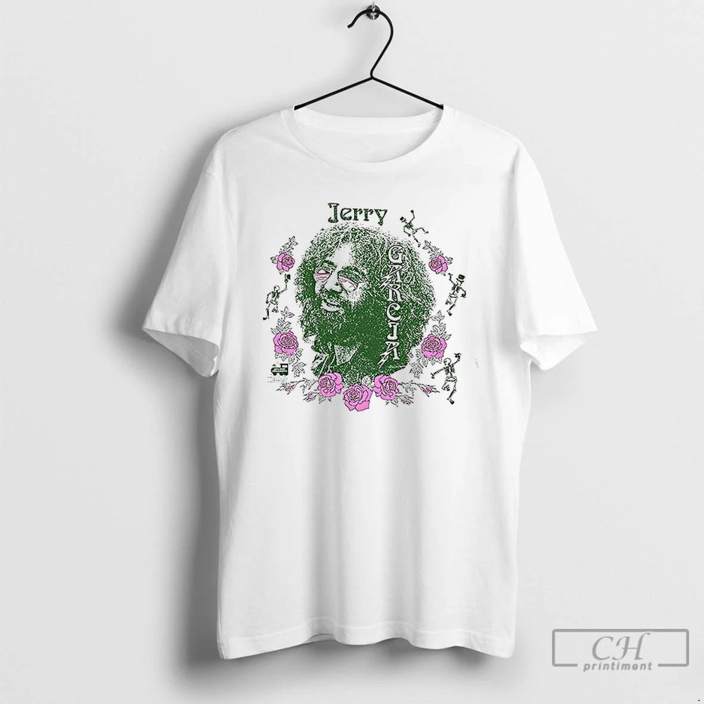Classic Jerry Garcia Forever Portrait Skeleton Shirts Unisex
