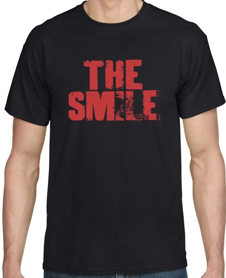 Smile , Cutouts, band, Thom Yorke, logo, Radiohead - screen printed Unisex