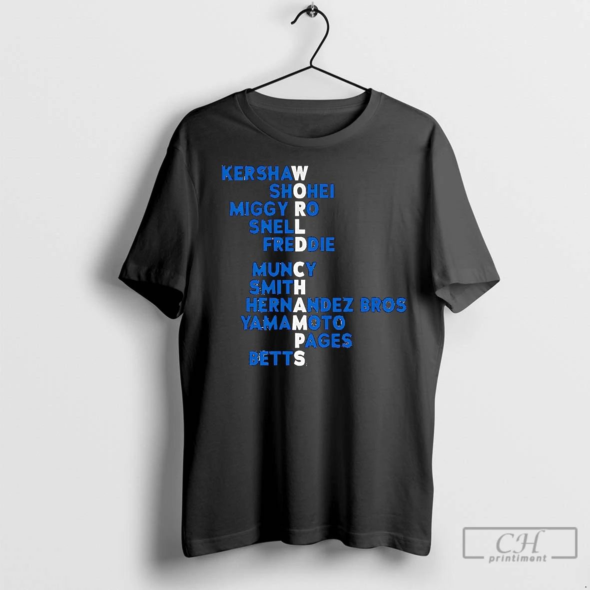 Premium La Dodgers Players Names World Champs Acrostic Unisex