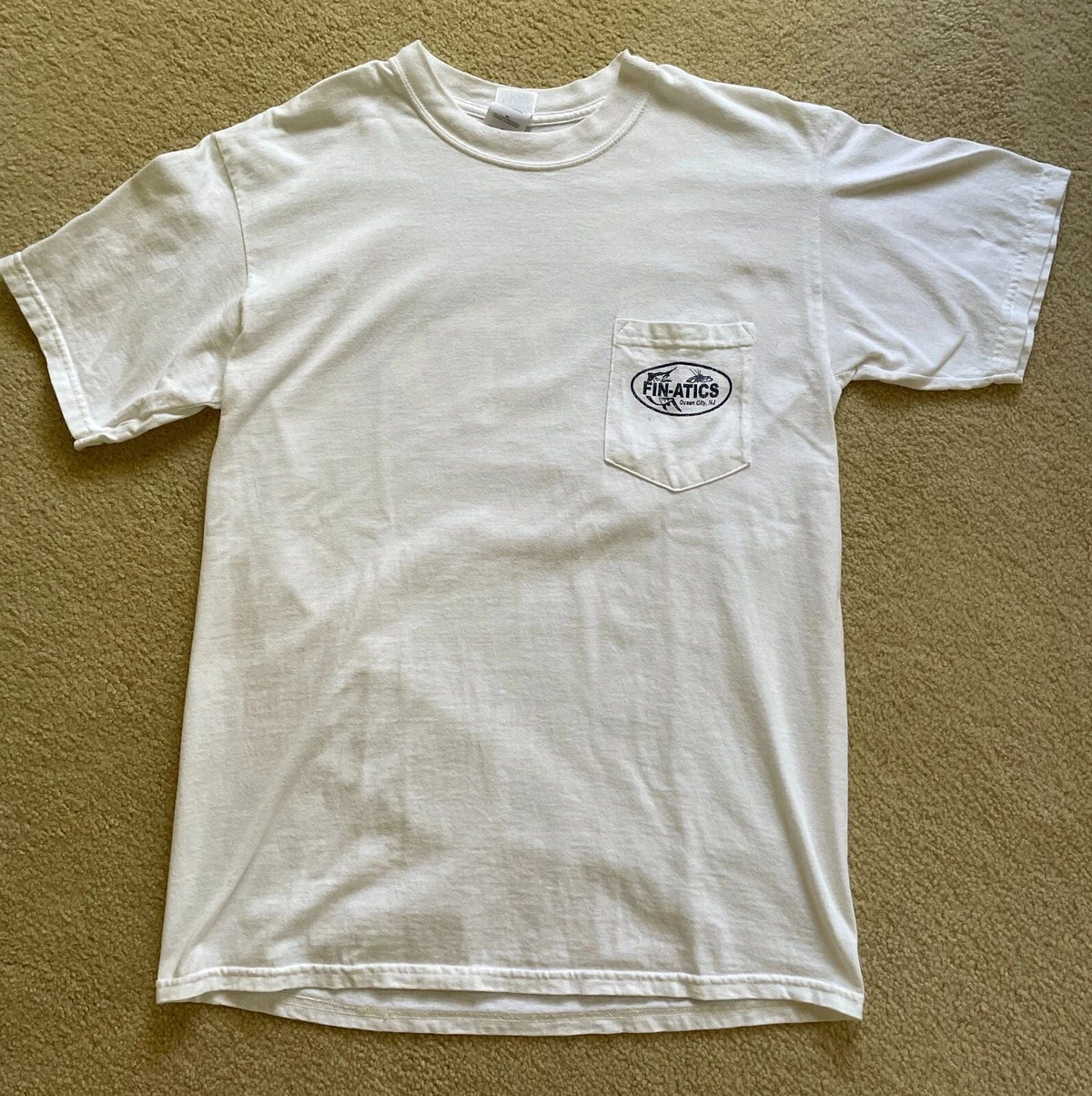 Fin-atics pocket T Shirt - Mens Medium - White Unisex