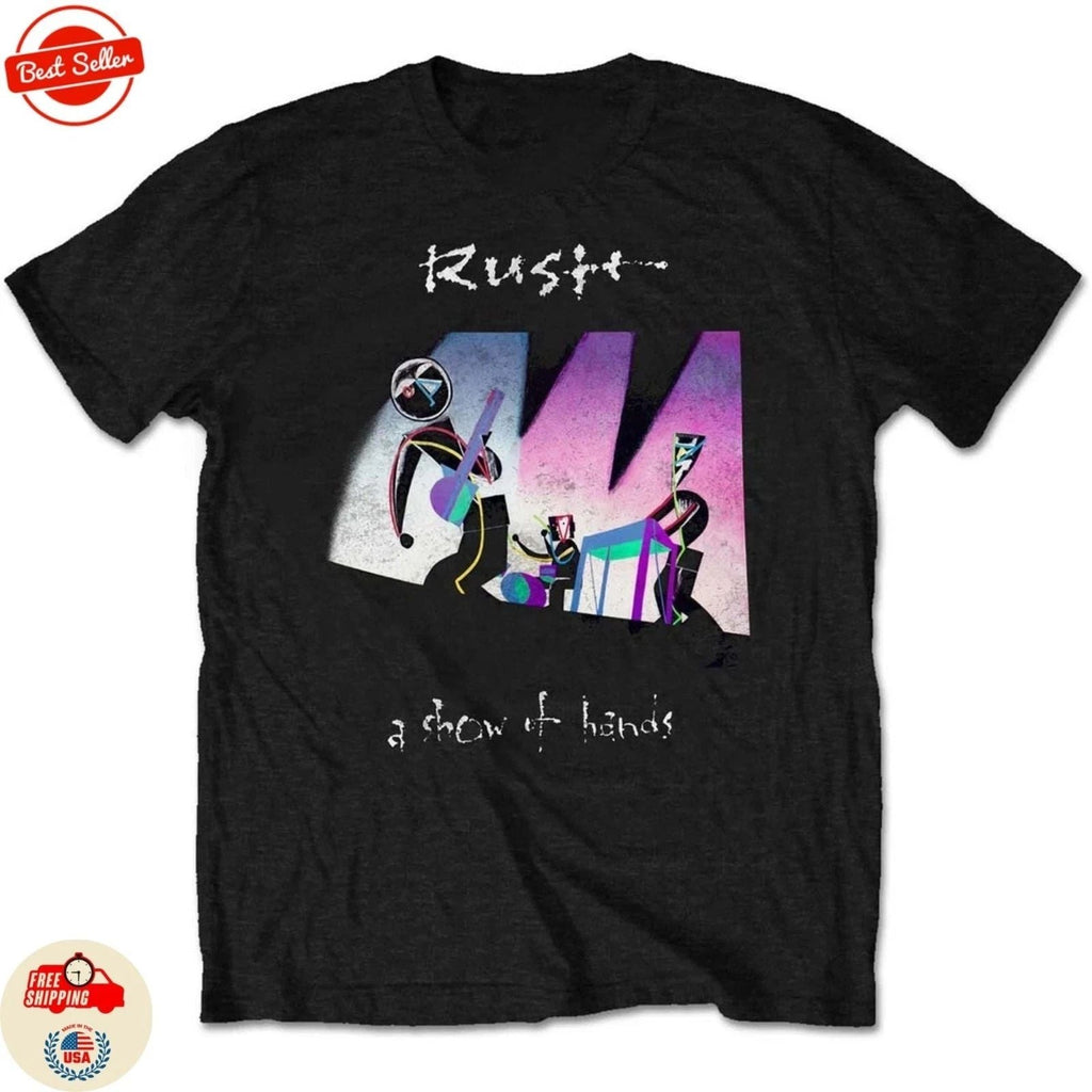 Vintage Rush Band Show Of Hands Unisex