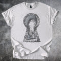 Dark Portal Graphic Tee Mystical Abstract Art Shirt Ice Gray Unisex