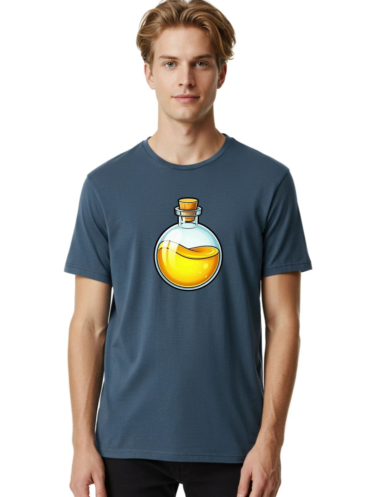 Potion-Bottle-11 Mens Graphic Tee, 100% Cotton, Casual Summer Wear Unisex