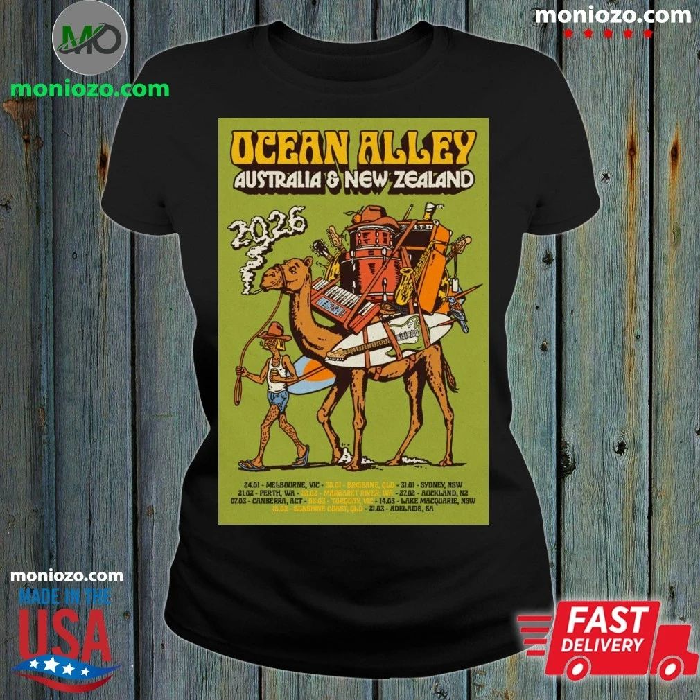 Original Ocean Alley 2026 AUS NZ Tour Limited Holographic Tour Poster Unisex