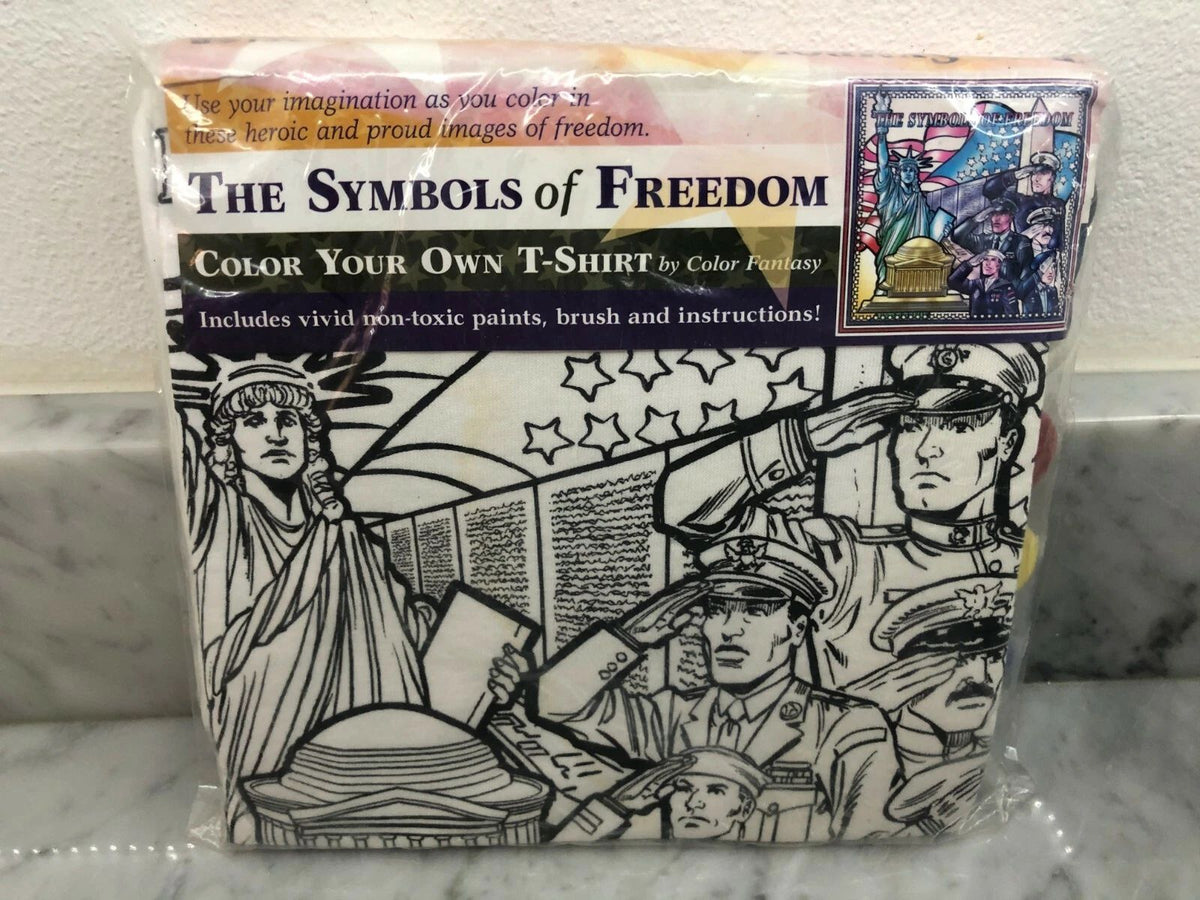 BRAND NEW THE SYMBOLS OF FREEDOM COLOR YOUR OWN BY COLOR FANTASY Unisex