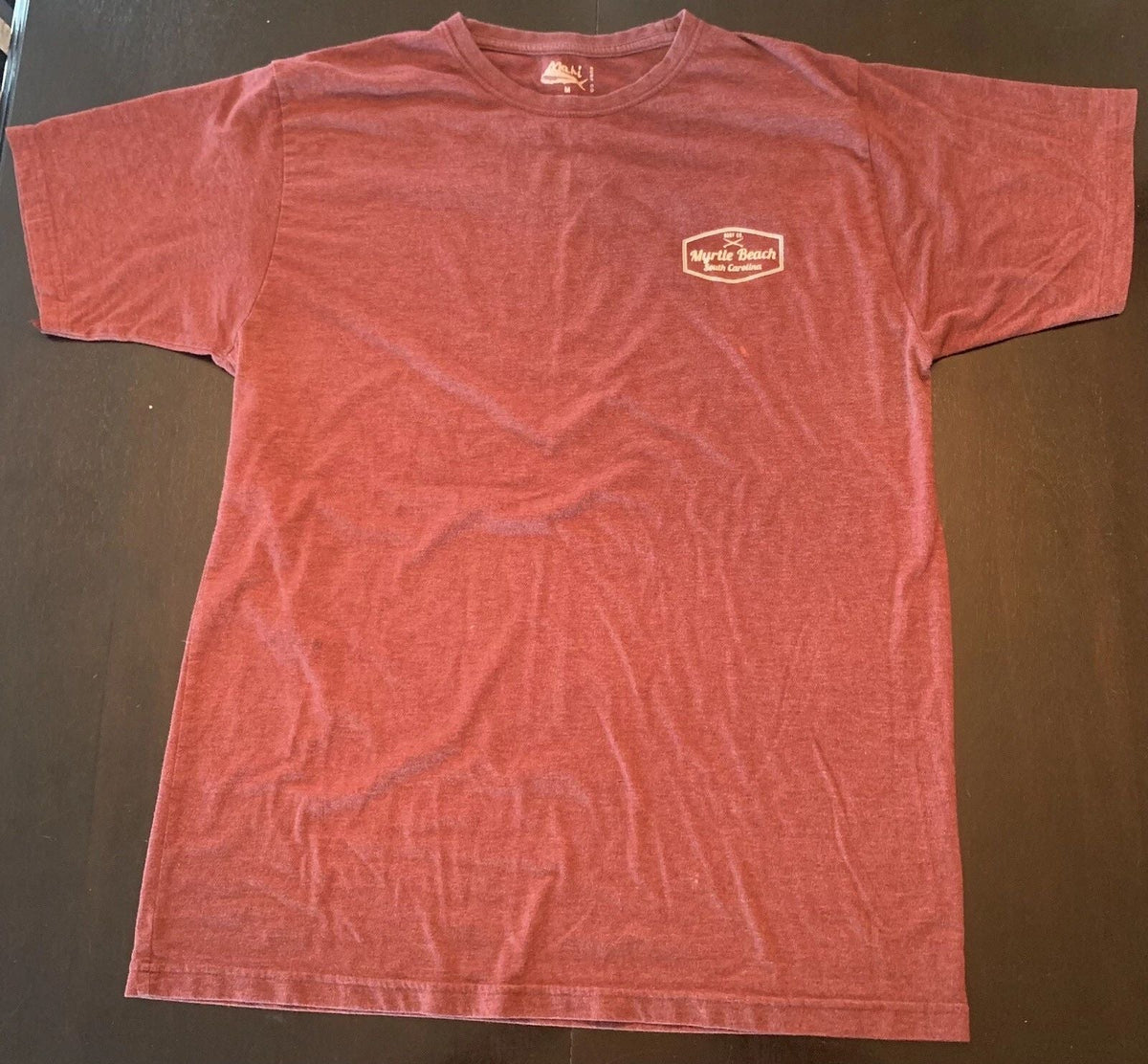 Men’s Mahi Surf Co. Men's Myrtle Beach SC Maroon/Purp Medium Unisex