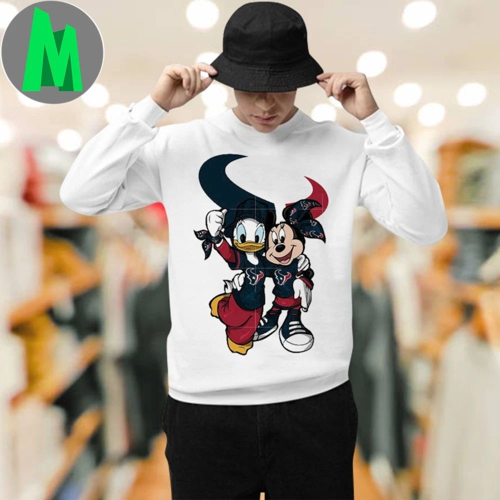 Daisy Minnie Houston Texans Logo 2025 Shirt Unisex