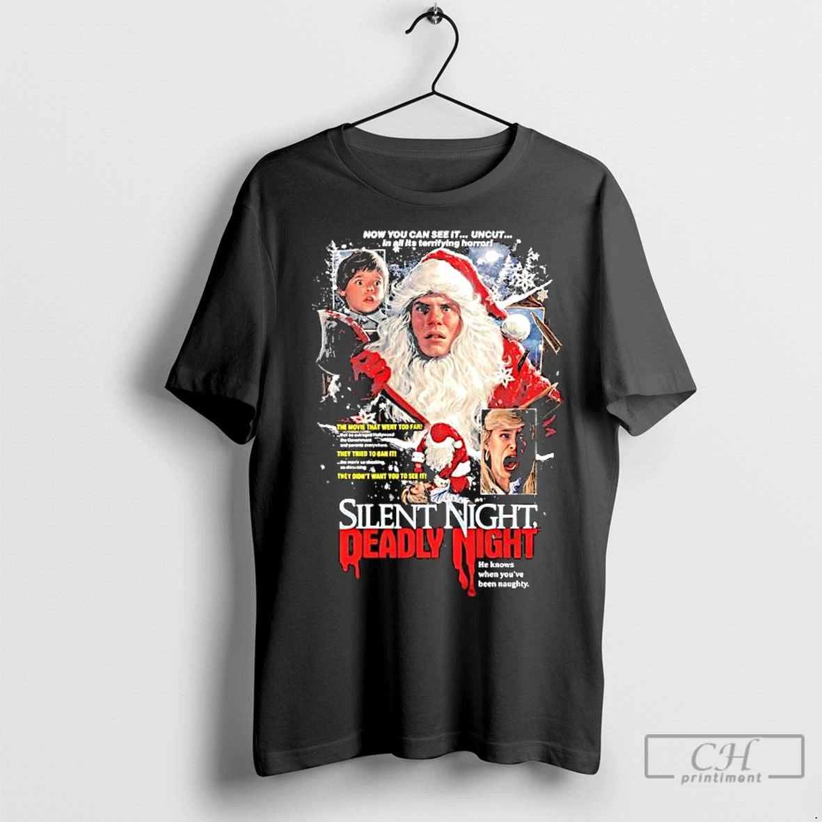 Premium Silent Night Deadly Night Unholy Night Santa Suit Graphic Unisex