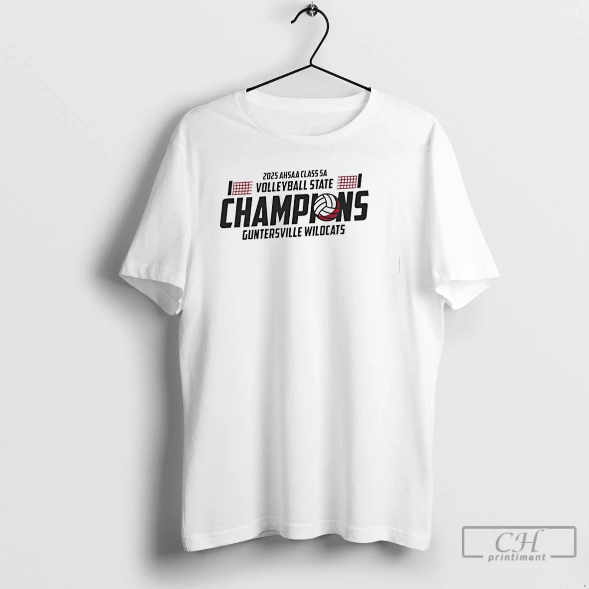 Premium Guntersville Wildcats 2025 Ahsaa Volleyball 5a State Champions T Shirts Unisex