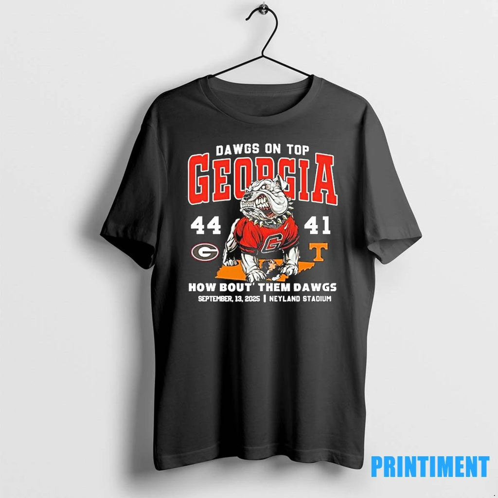 Dawgs On Top Georgia 44 41 Tennessee 2025 Tshirts Sweater Unisex