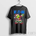 Classic Eaton Logo X Grinch Dabbing Light Christmas T Shirts Unisex