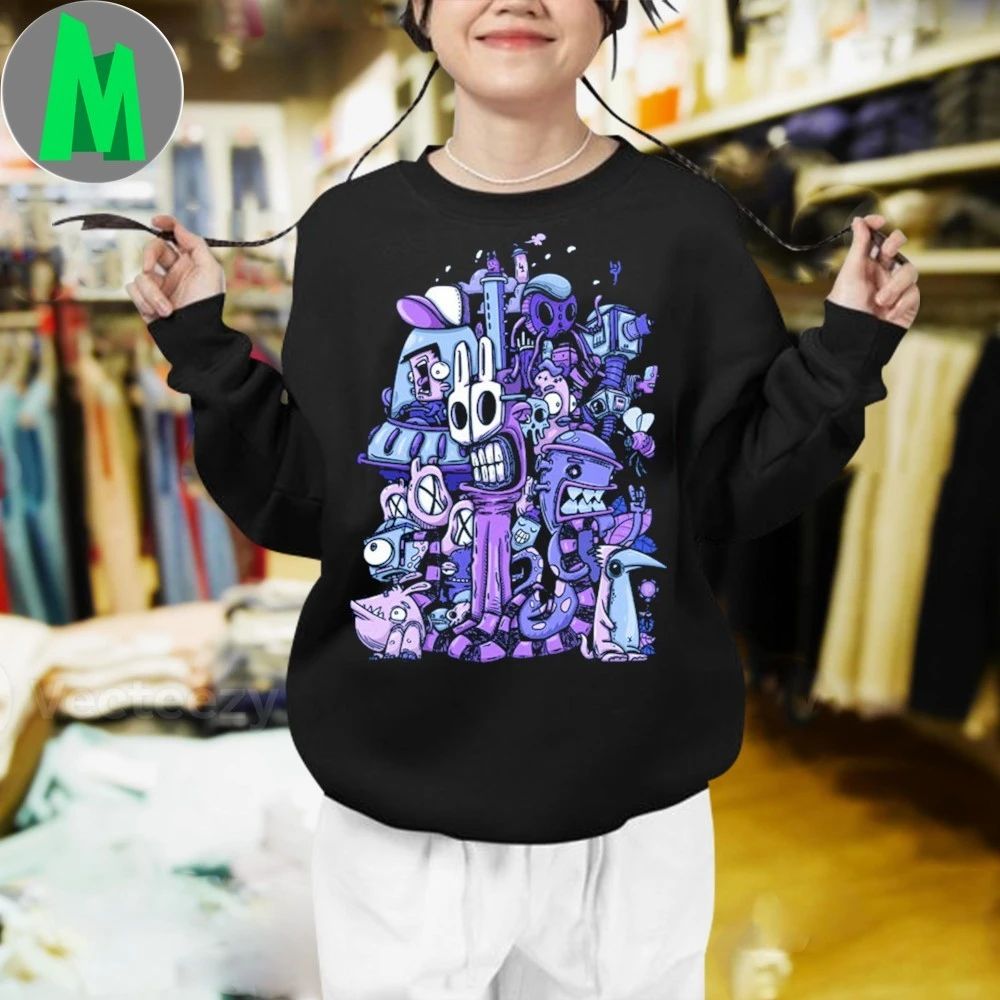 Purple Chaos Surrealist Creative Chaos Shirt Unisex