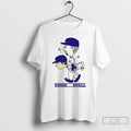 Classic Peanuts X Yoshinobu Yamamoto And Blake Snell Los Angeles Dodgers T Shirts Unisex