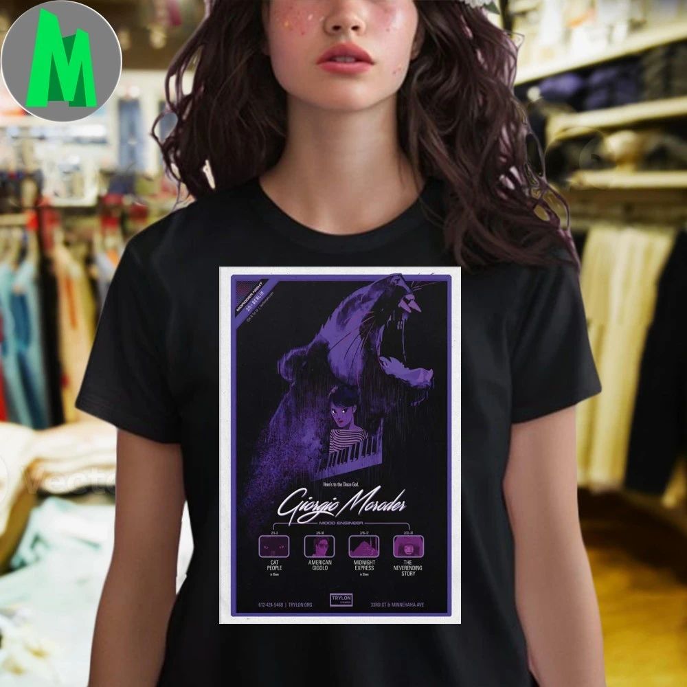 Giorgio Moroder Mood Engineer Trylon Cinema 2026 Poster Shirt Unisex
