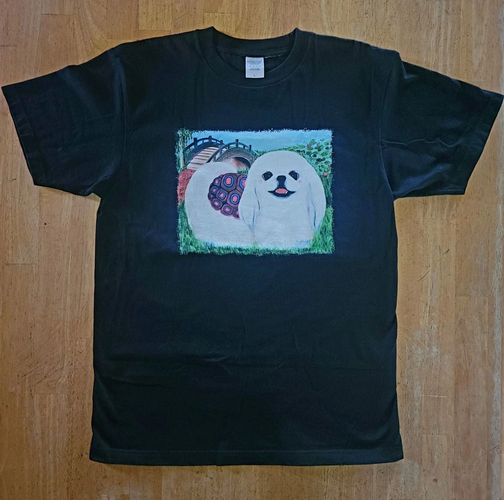 Custom Dog Painting Graphic Black Soft Heavy Unisex