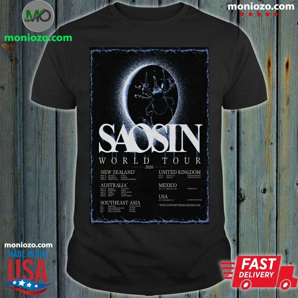 Original Poster Saosin World Tour 2026 – Best Gift for Music Fans Unisex