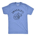 Mens Snaxalotl T Shirt Funny Cute Snacking Axolotl Tee for Guys Unisex