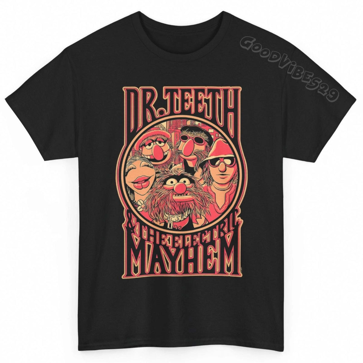 Muppets Dr. Teeth The Electric Mayhem Vintage S-5XL Men Women Unisex Unisex